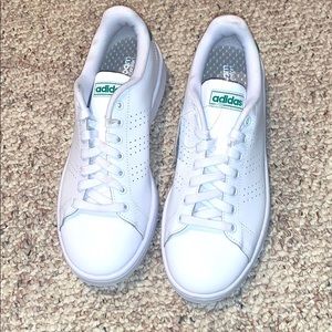 white adidas sneakers